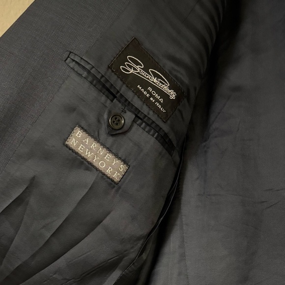 Bruno Magli Roma Blazer | Made in Italy | 100% Wool Super 100’s | Navy Size 44 L - Picture 4 of 11
